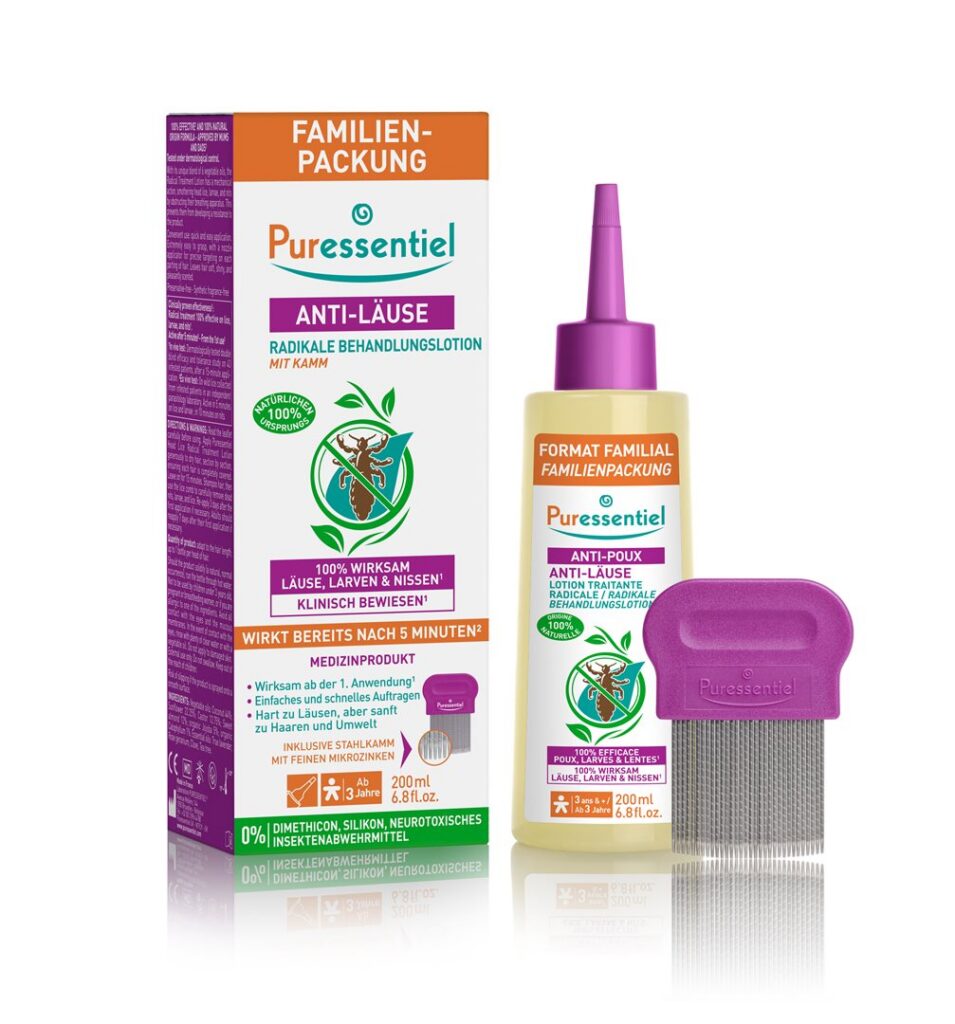 PURESSENTIEL lotion avec peigne anti-poux 200 ml