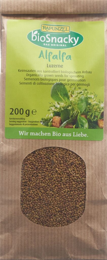 BIOSNACKY Alfalfa Lucerne sach 200 g
