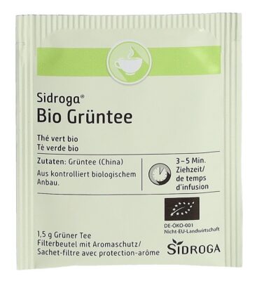 SIDROGA thé vert bio sach 20 pce