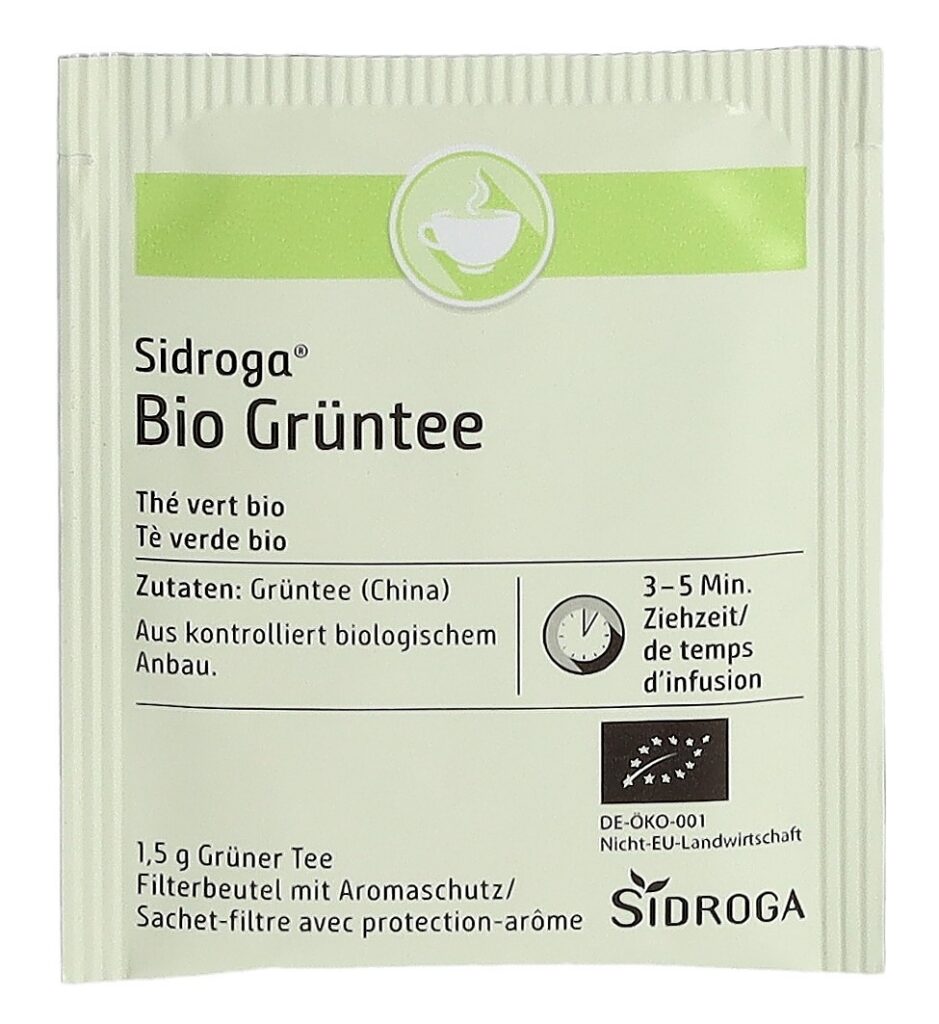 SIDROGA thé vert bio sach 20 pce