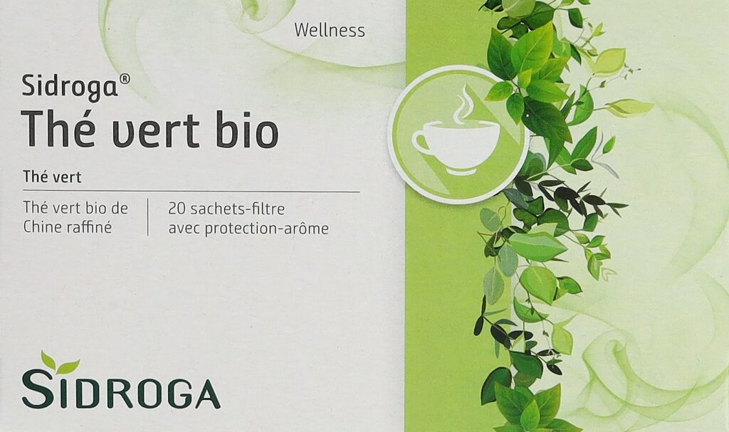 SIDROGA thé vert bio sach 20 pce