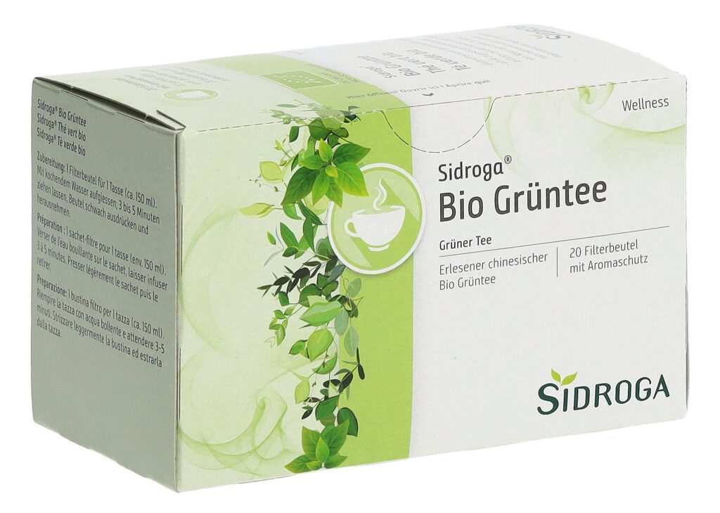 SIDROGA thé vert bio sach 20 pce