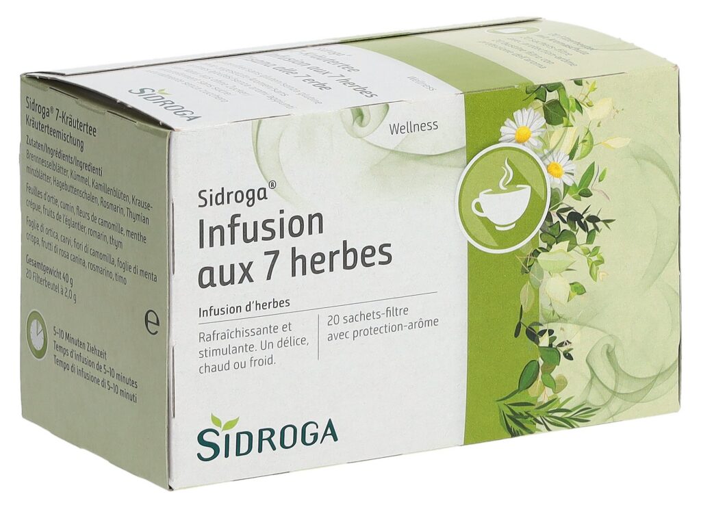 SIDROGA tisane aux 7 herbes sach 20 pce