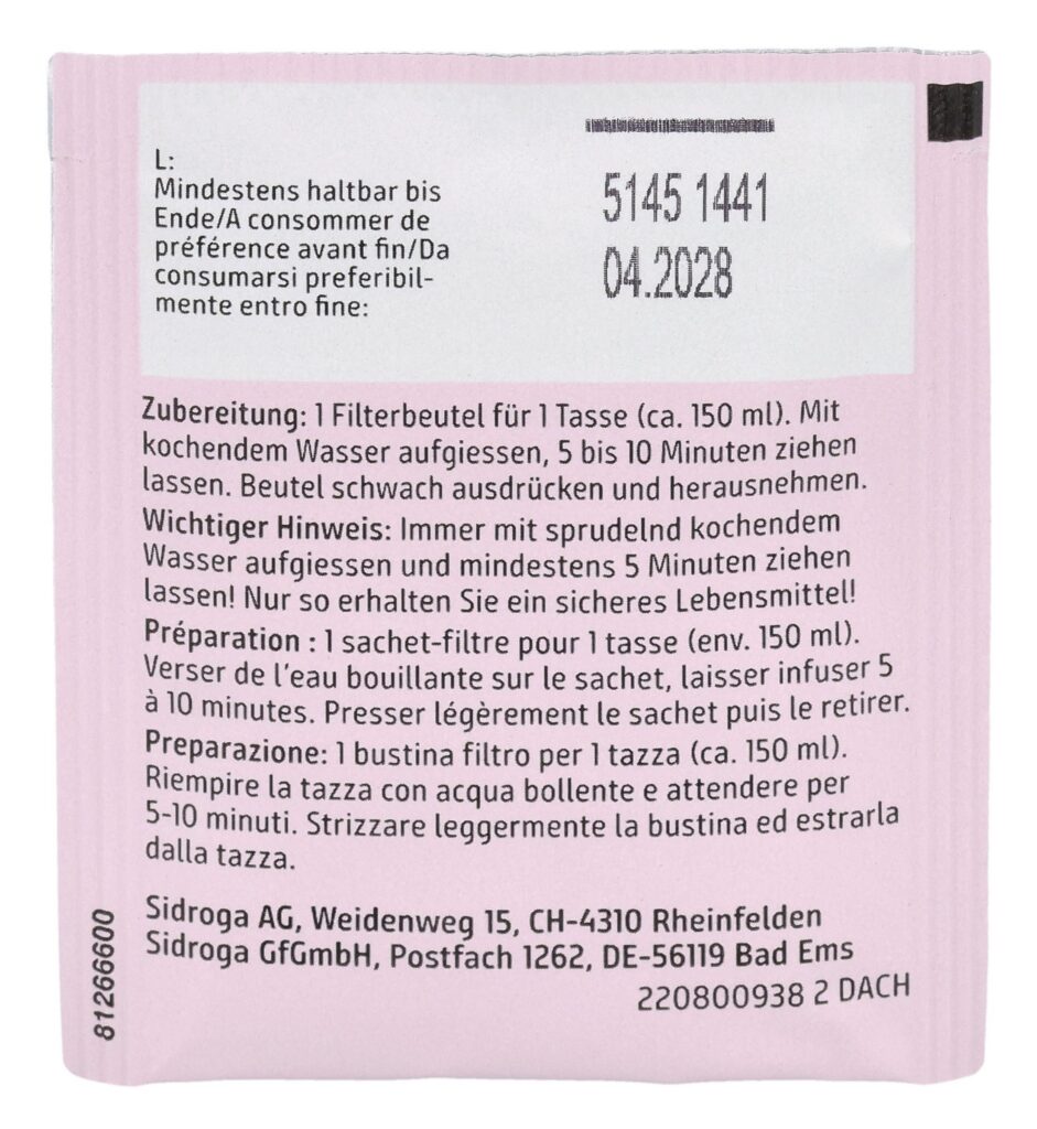 SIDROGA infusion de fleurs d'oranger sach 20 pce