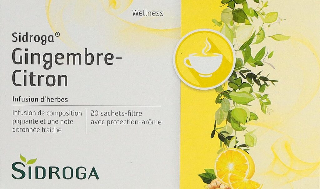 SIDROGA gingembre-citron sach 20 pce