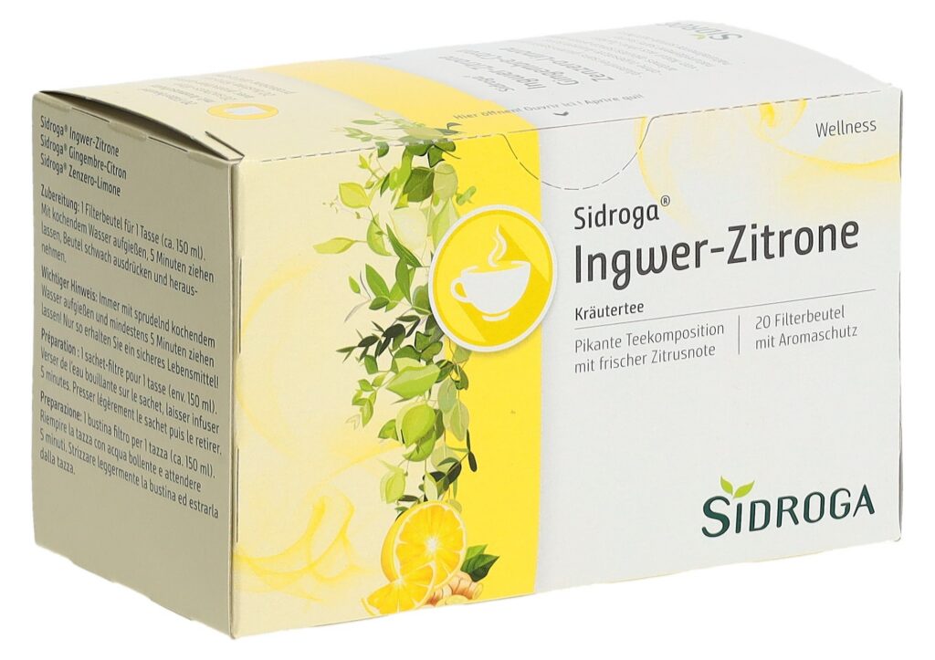 SIDROGA gingembre-citron sach 20 pce