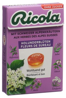 RICOLA bonbons fleurs de sureau ss as box 50 g