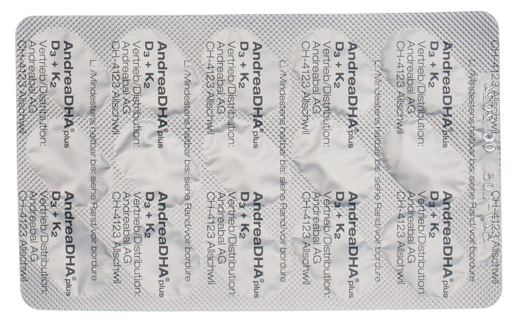 ANDREADHA plus Omega-3 Vit D3+K2 caps vegan 60 pce