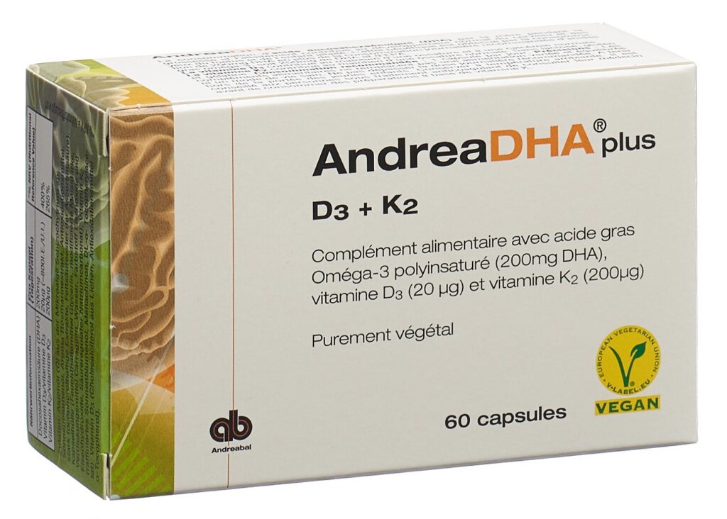 ANDREADHA plus Omega-3 Vit D3+K2 caps vegan 60 pce