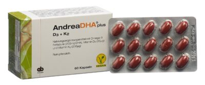 ANDREADHA plus Omega-3 Vit D3+K2 caps vegan 60 pce