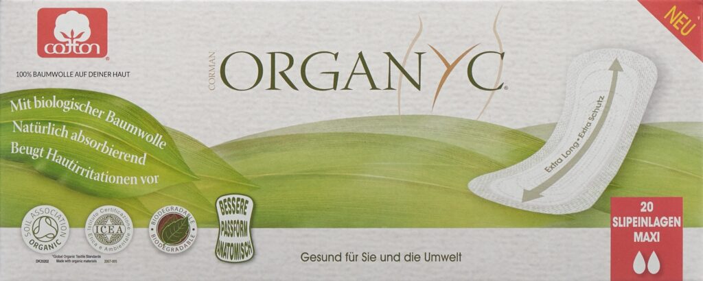 ORGANYC protège slip maxi extra large 20 pce