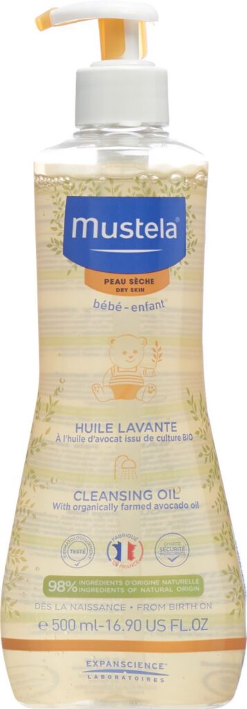 MUSTELA Huile lavante peau sèche 500 ml