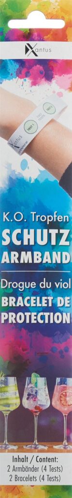 XANTUS Drogue du viol bracelet de protection 2 pce