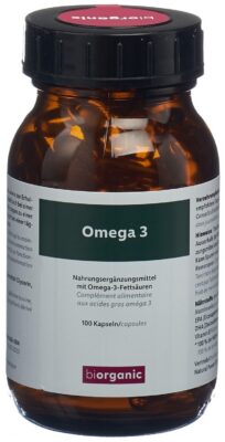 BIORGANIC Omega-3 caps verre 100 pce