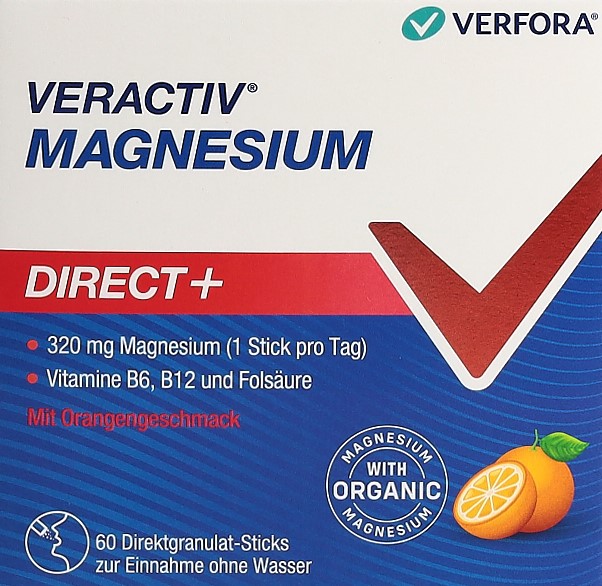 VERACTIV Magnesium Direct+ orange stick 60 pce