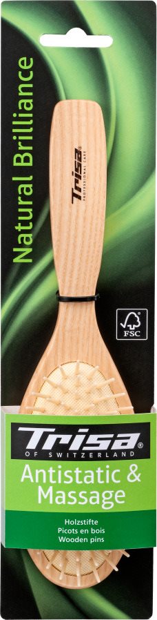 TRISA Natural Brilliance brosse pneum pics en bois
