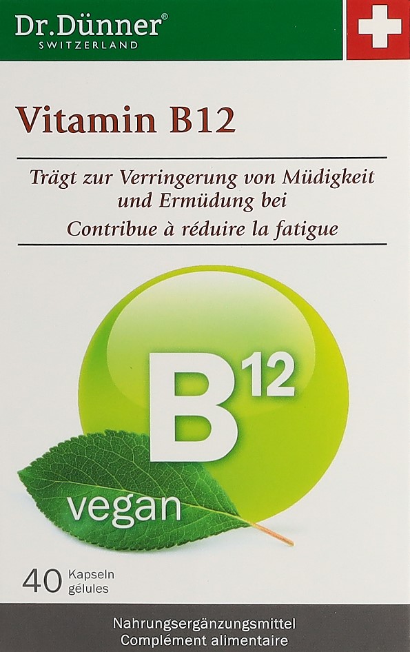 DÜNNER vitamin B12 vegan caps 40 pce