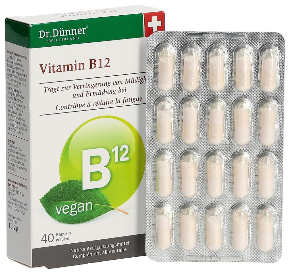 DÜNNER vitamin B12 vegan caps 40 pce