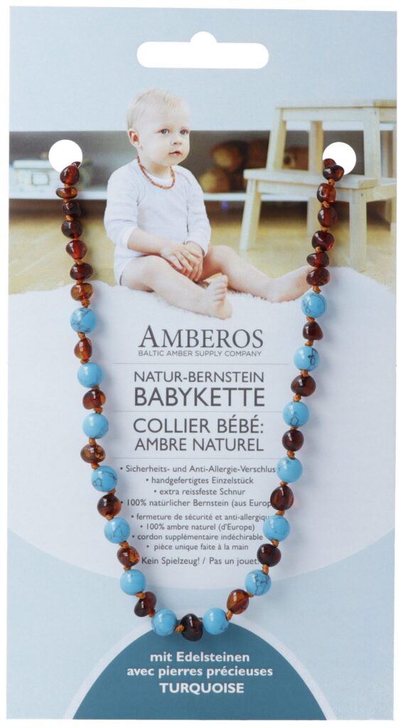 AMBEROS collier amb naturel pier préc baro cog tur
