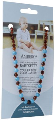 AMBEROS collier amb naturel pier préc baro cog tur