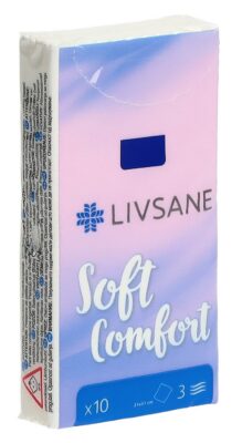 LIVSANE mouchoirs 10 x 10 pce