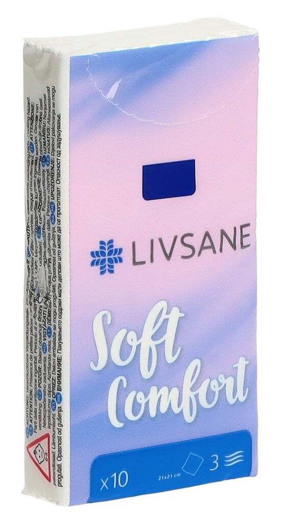 LIVSANE mouchoirs 10 x 10 pce