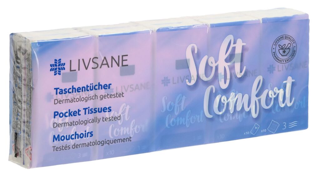 LIVSANE mouchoirs 10 x 10 pce