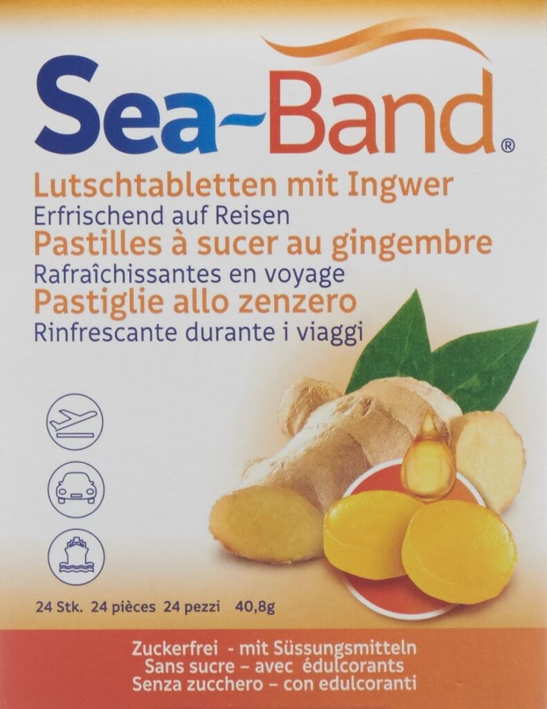 SEA-BAND pastilles à sucer gingembre 24 pce
