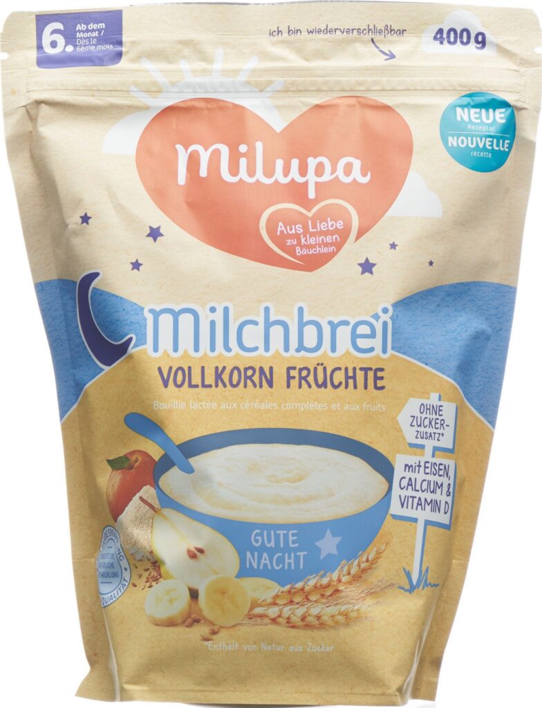 MILUPA bouillie lactée céréal comp fruit 6m+ 400 g