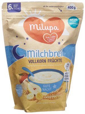 MILUPA bouillie lactée céréal comp fruit 6m+ 400 g