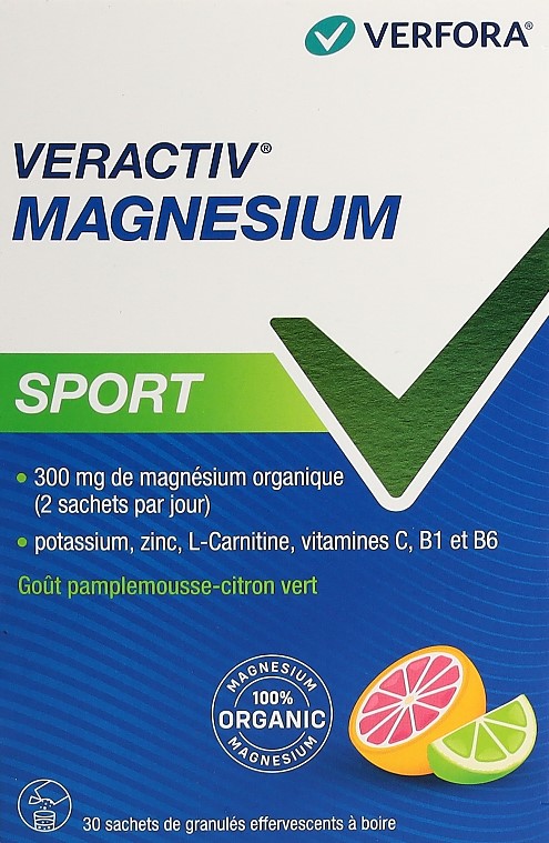 VERACTIV Magnesium Sport sach 30 pce