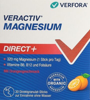 VERACTIV Magnesium Direct+ orange stick 30 pce