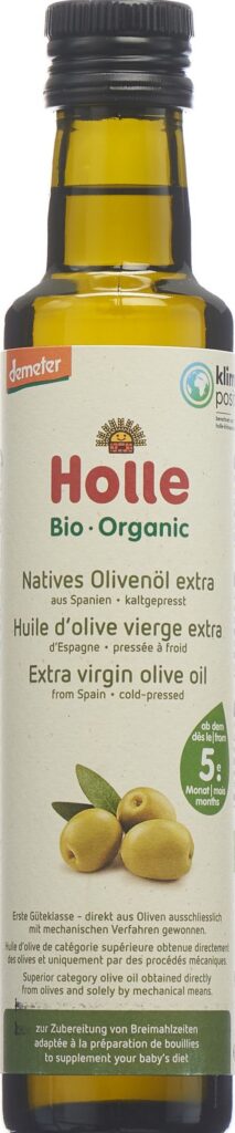 HOLLE huile d'olive pour aliment bébé fl 250 ml