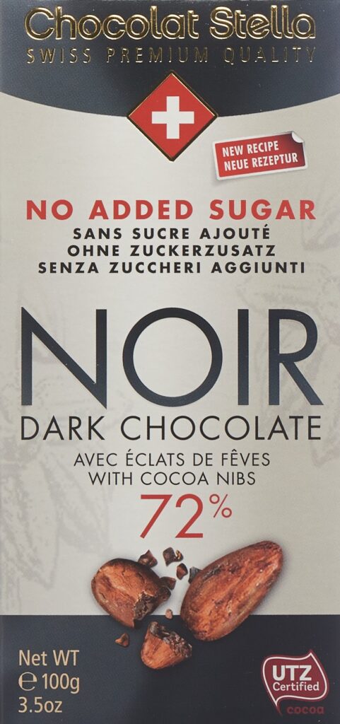 STELLA chocolat noir 72% 100 g