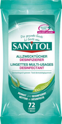 SANYTOL lingettes multi-usages désinfectant 72 pce