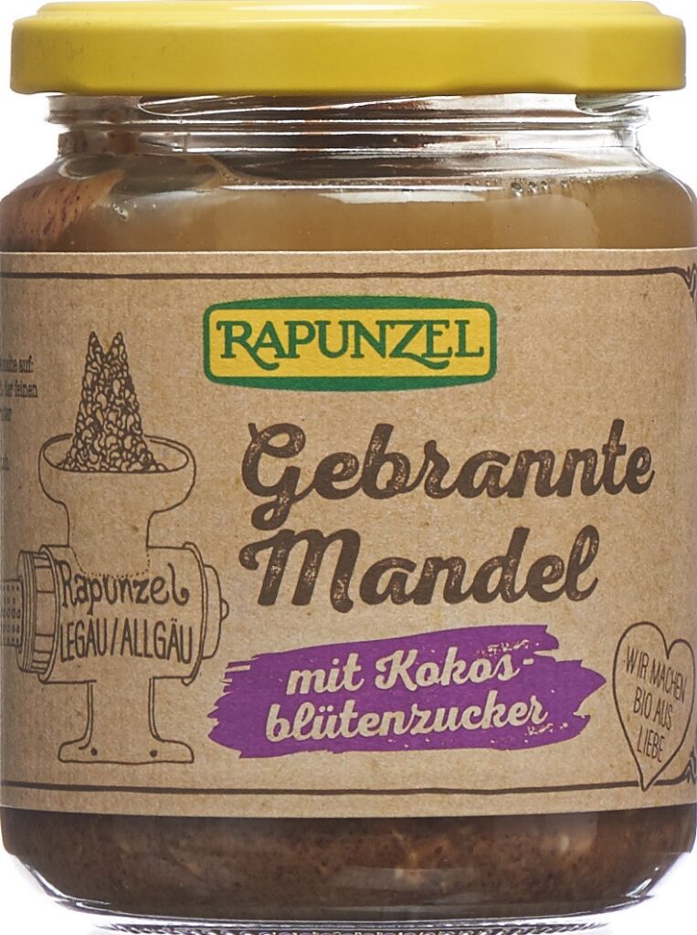 RAPUNZEL crème amandes brûl sucre fleur coco 250 g