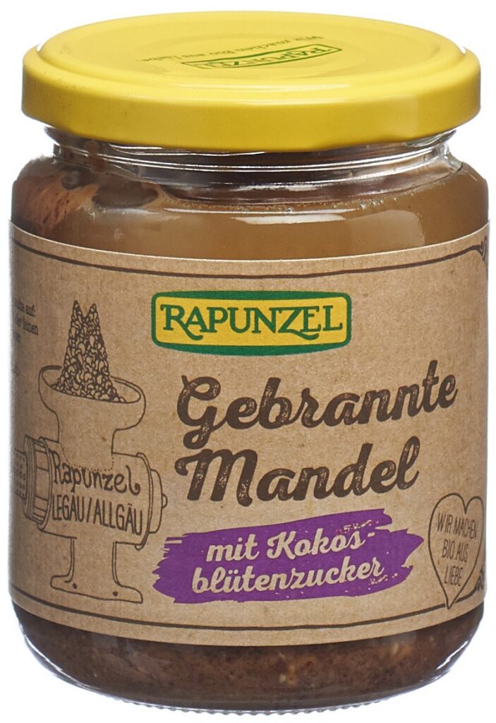 RAPUNZEL crème amandes brûl sucre fleur coco 250 g