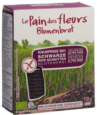 LE PAIN DES FLEURS tartines croq riz noir 150 g