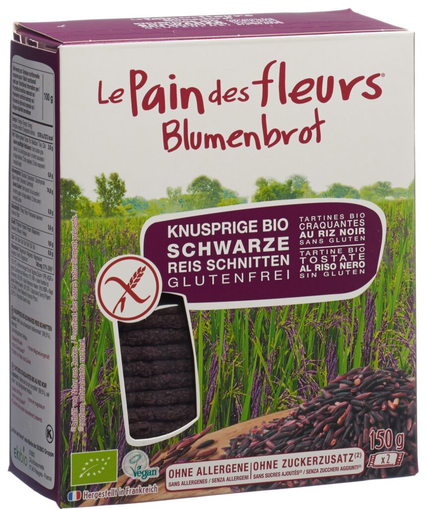 LE PAIN DES FLEURS tartines croq riz noir 150 g