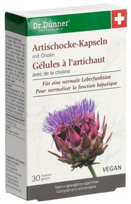 DÜNNER artichaut fonction hépatiq caps (nv) 30 pce