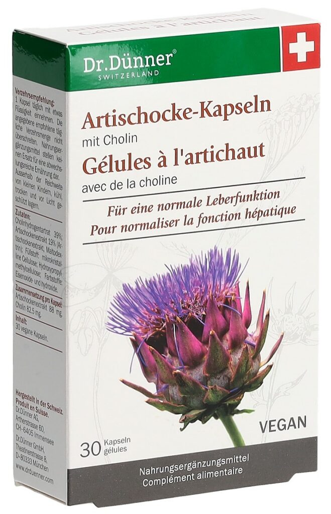 DÜNNER artichaut fonction hépatiq caps (nv) 30 pce