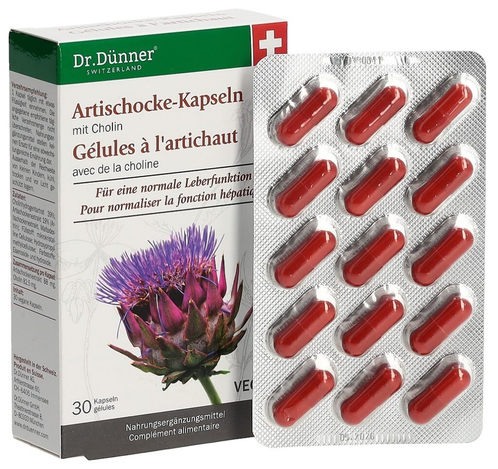 DÜNNER artichaut fonction hépatiq caps (nv) 30 pce