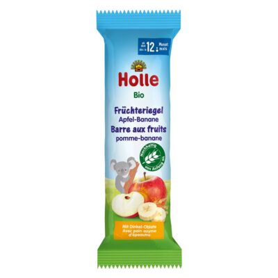 HOLLE barre fruits pomme banane bio 25 g