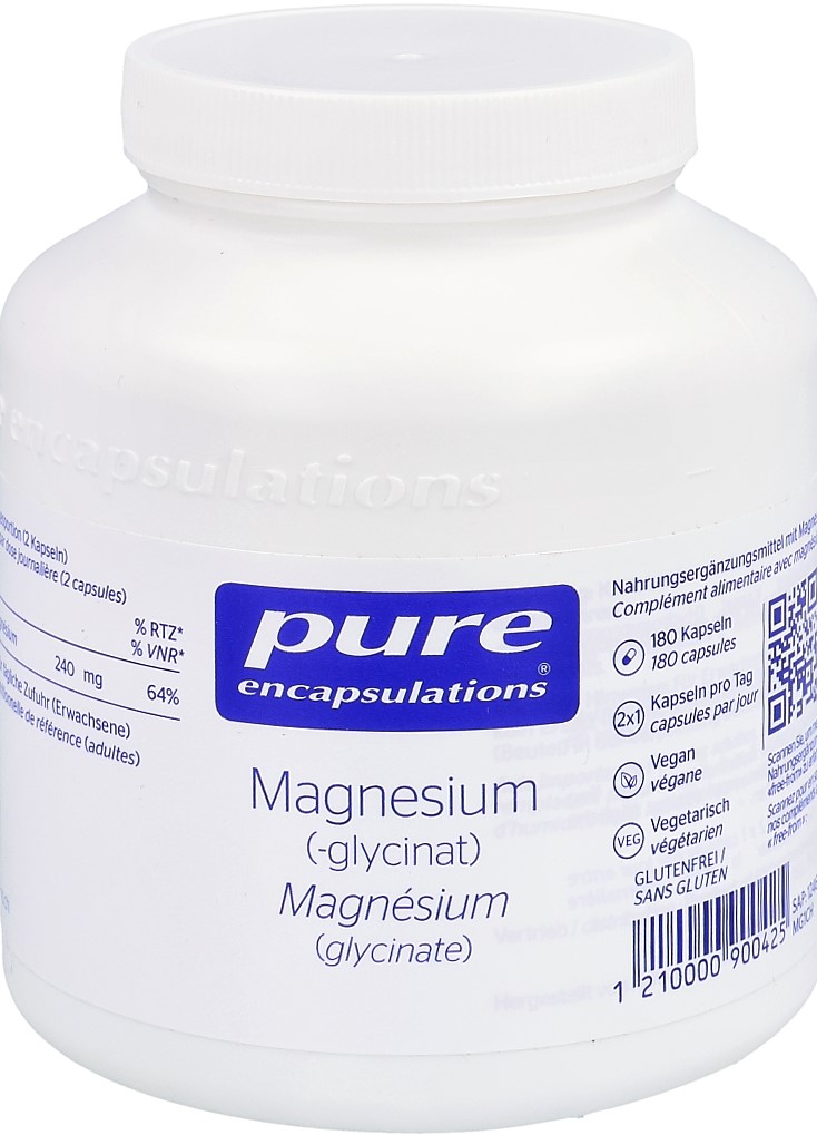 PURE Glycinate de magnésium caps bte 180 pce