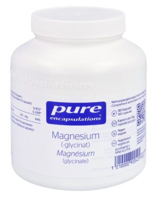 PURE Glycinate de magnésium caps bte 180 pce