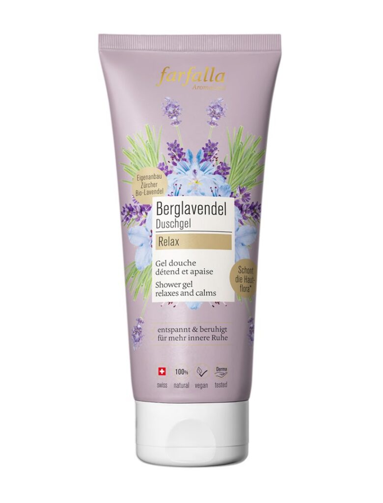 FARFALLA Gel douche lavande montagne Relax 200 ml
