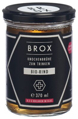 BROX bouillon d'os de boeuf verre 370 ml