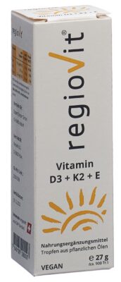 REGIOVIT Vitamin D3 + K2 + E gouttes 27 g