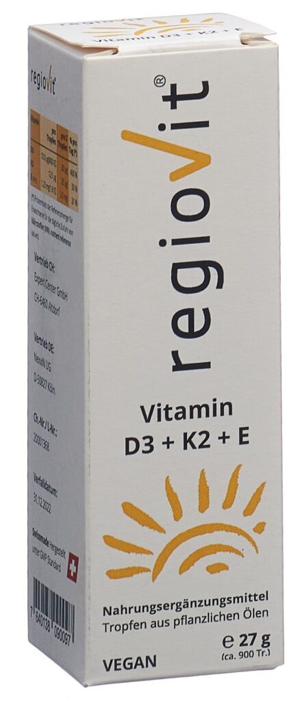 REGIOVIT Vitamin D3 + K2 + E gouttes 27 g