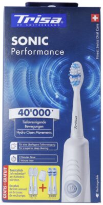 TRISA Sonic Performance brosse dent promo 5 refils